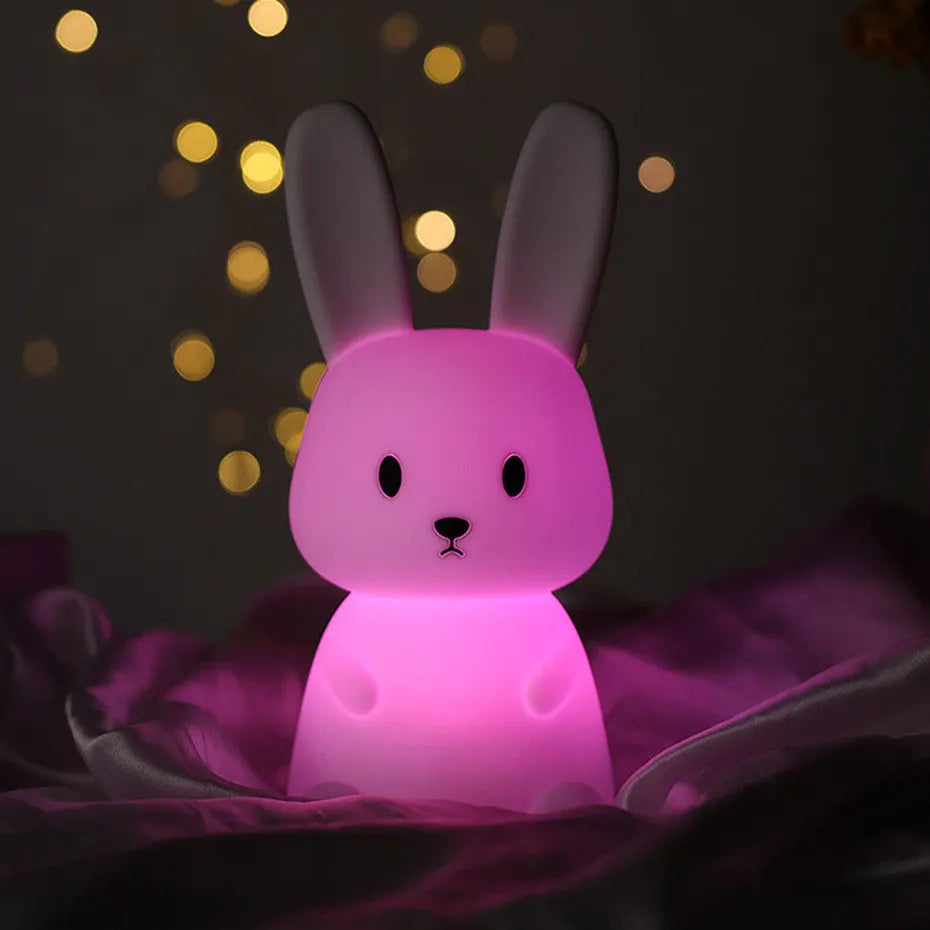 Veilleuse LED Bébé - Merlin le lapin