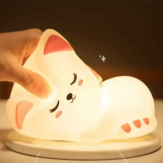 Veilleuse bébé rechargeable - Neko le chat